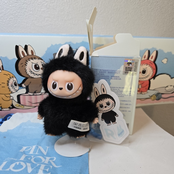 Letter R Labubu POP MART | Toys | Pin For Love Labubu Black Letter R | Poshmark